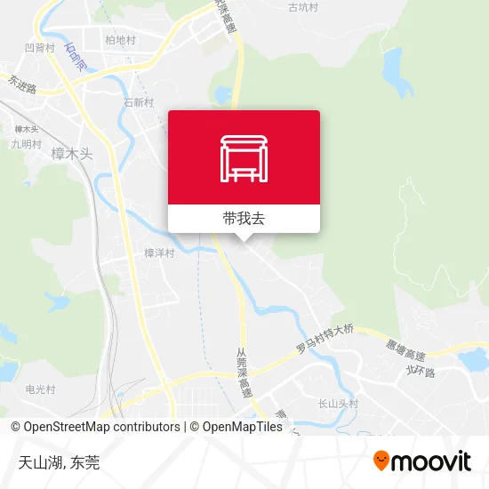 天山湖地图