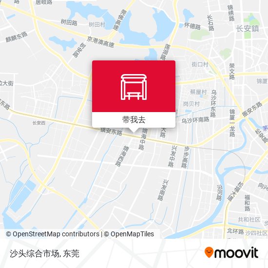 沙头综合市场地图