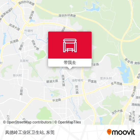 凤德岭工业区卫生站地图