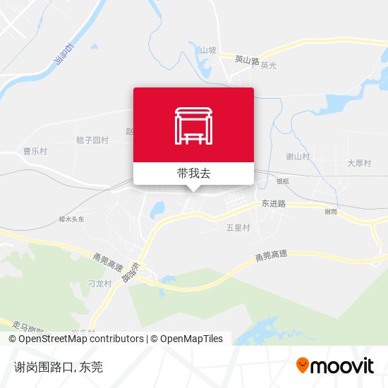 谢岗围路口地图