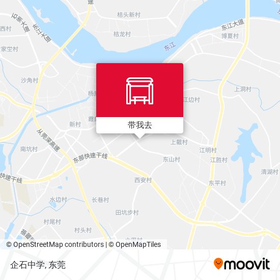 企石中学地图