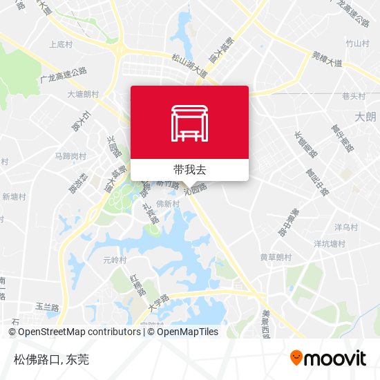 松佛路口地图