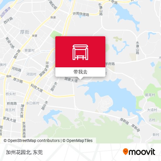 加州花园北地图