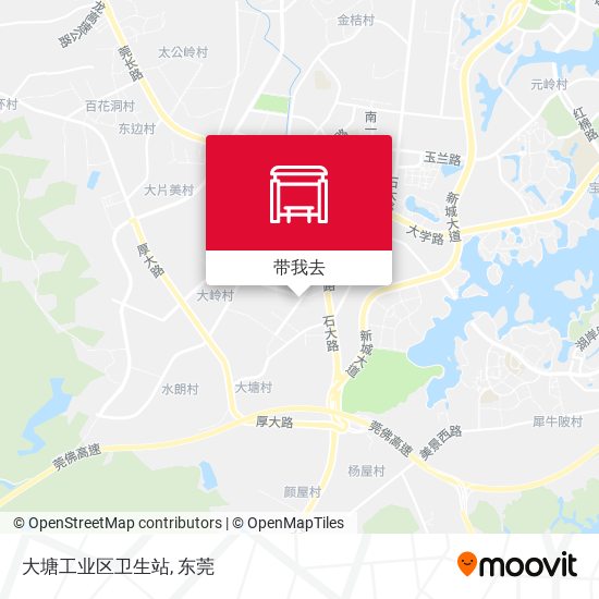 大塘工业区卫生站地图