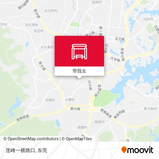 莲峰一横路口地图