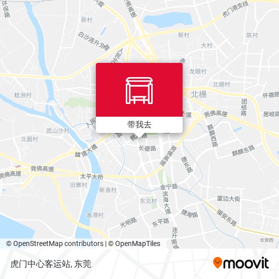 虎门中心客运站地图