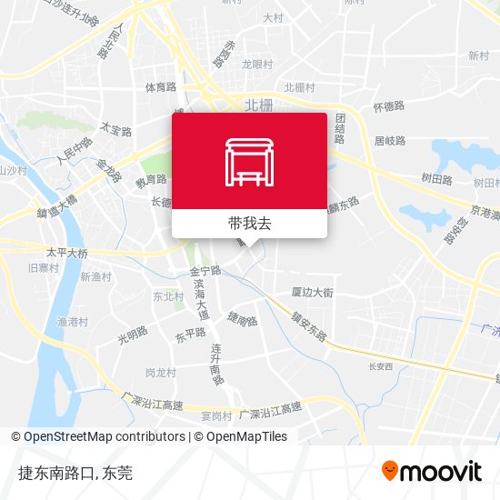 捷东南路口地图