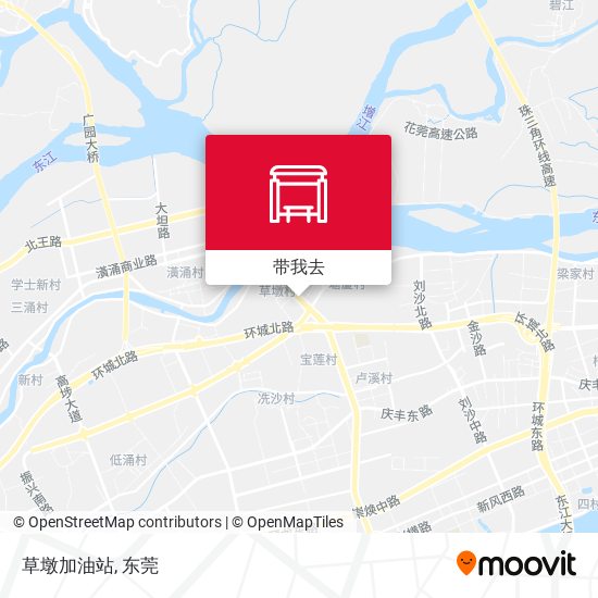 草墩加油站地图