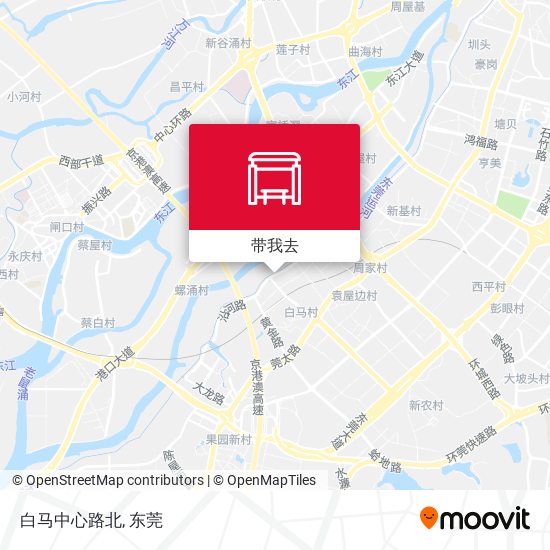 白马中心路北地图
