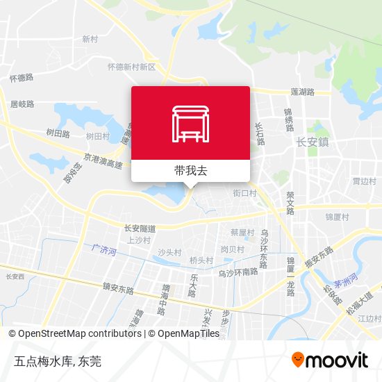 五点梅水库地图