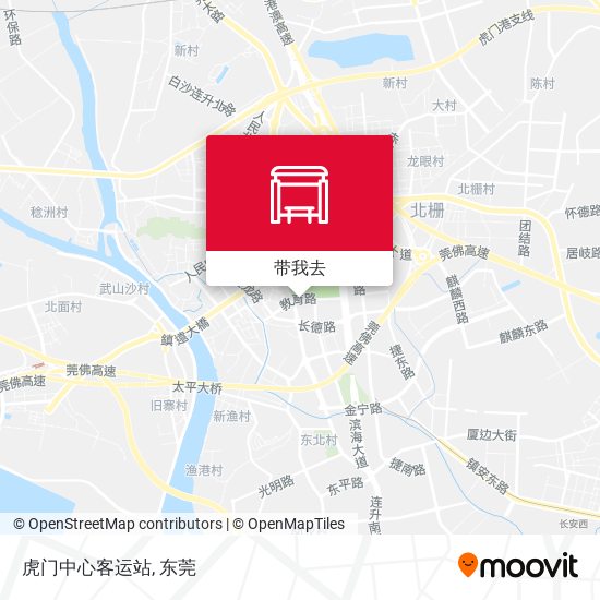 虎门中心客运站地图