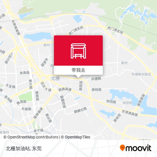 北栅加油站地图