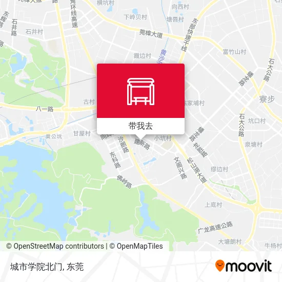 城市学院北门地图