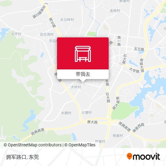 拥军路口地图