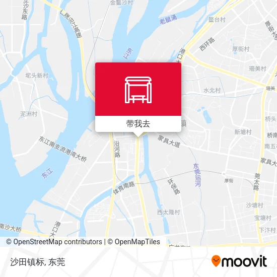 沙田镇标地图