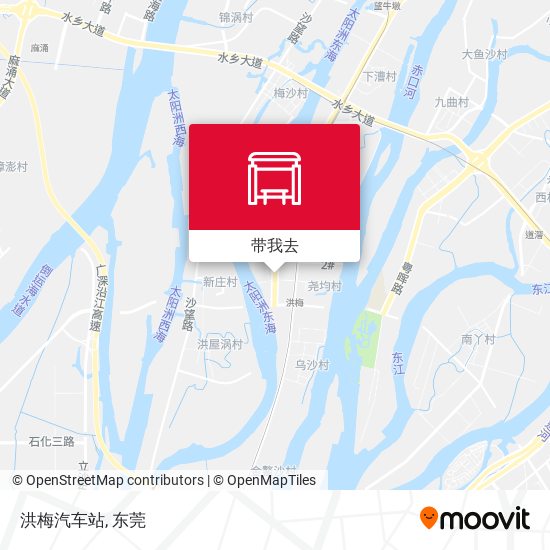 洪梅汽车站地图