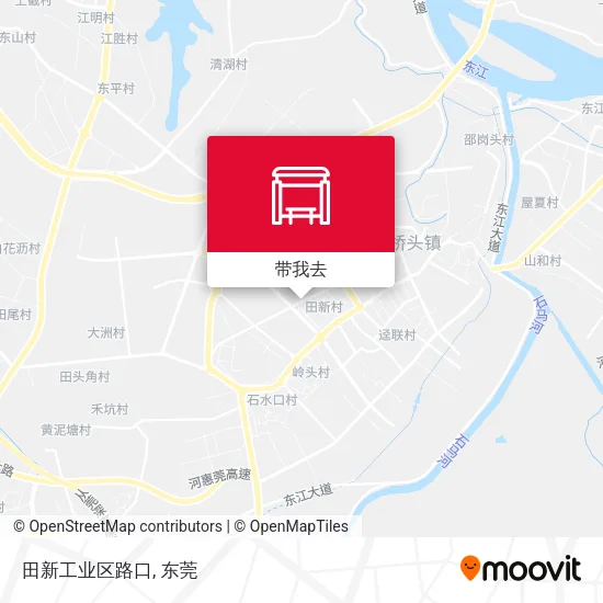 田新工业区路口地图