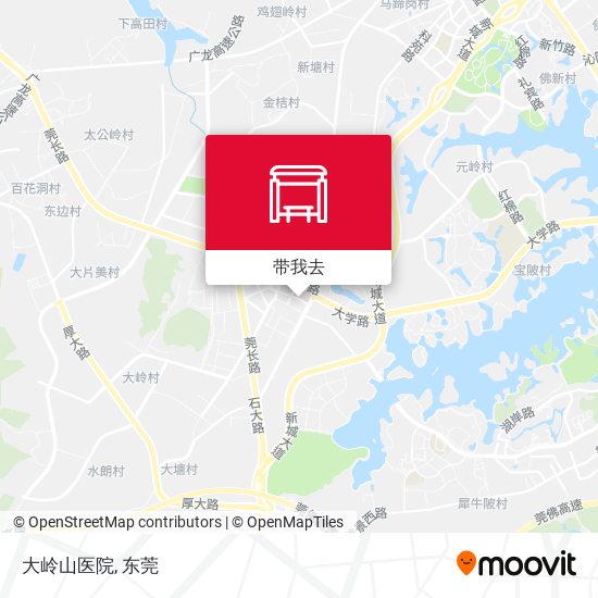大岭山医院地图