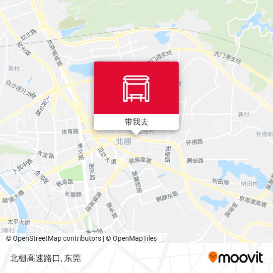 北栅高速路口地图
