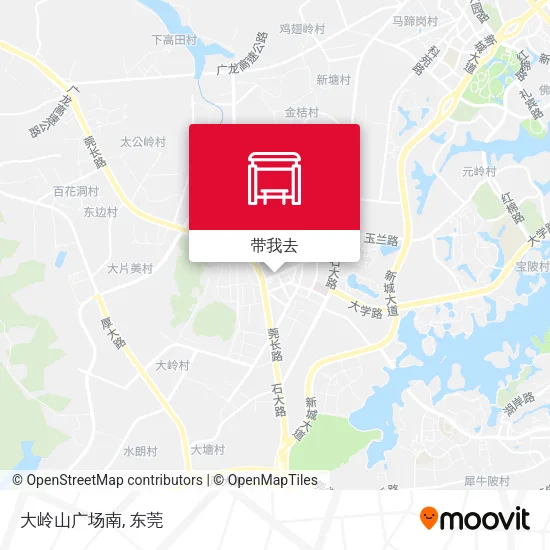 大岭山广场南地图