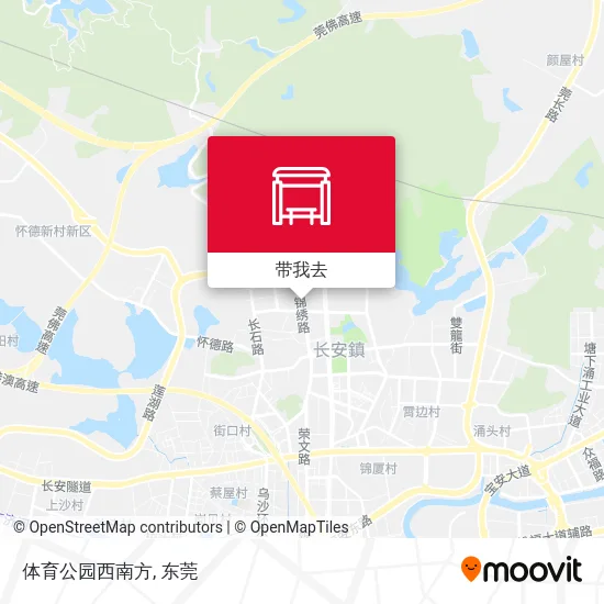 体育公园西南方地图