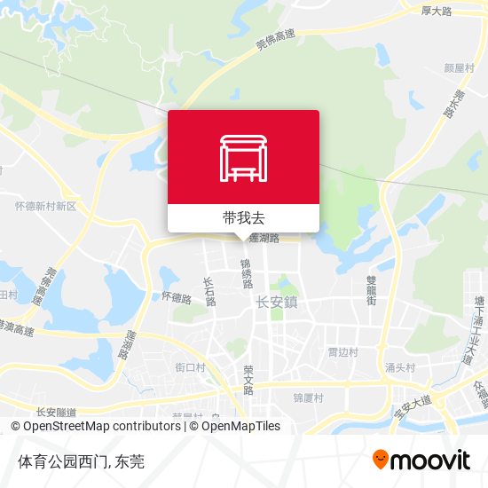 体育公园西门地图