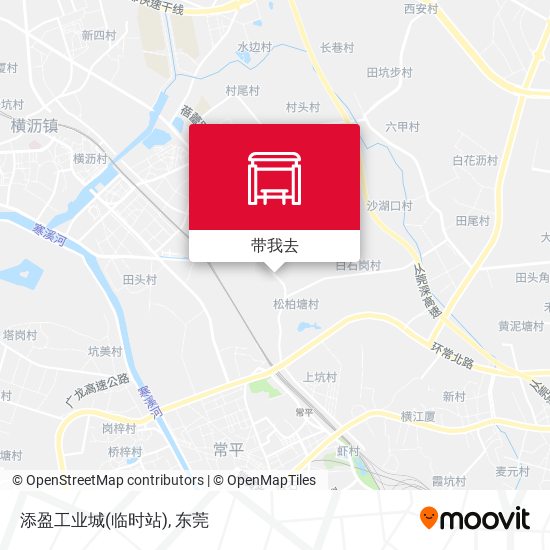 添盈工业城(临时站)地图