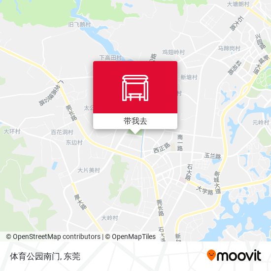 体育公园南门地图