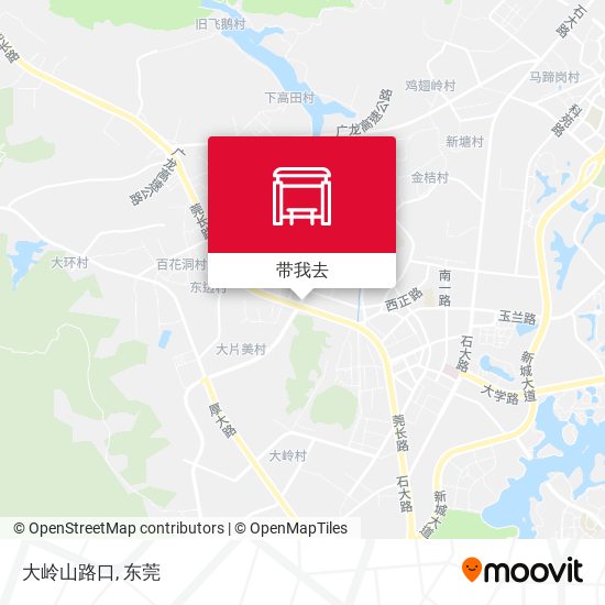 大岭山路口地图
