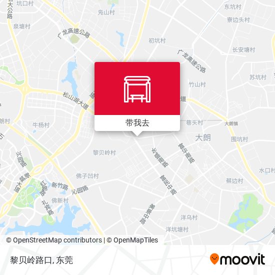 黎贝岭路口地图
