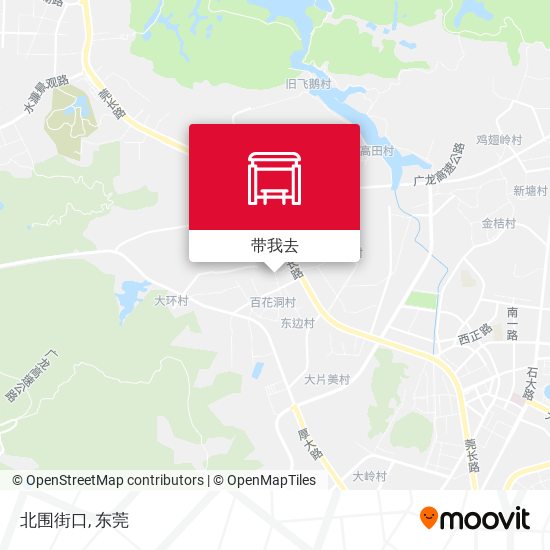 北围街口地图