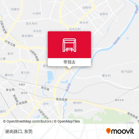 谢岗路口地图