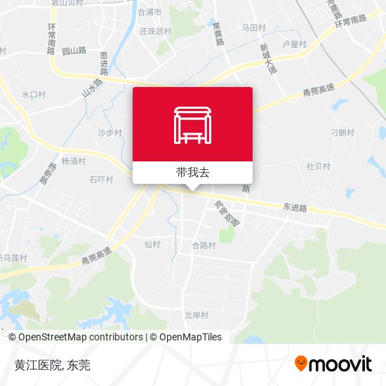 黄江医院地图
