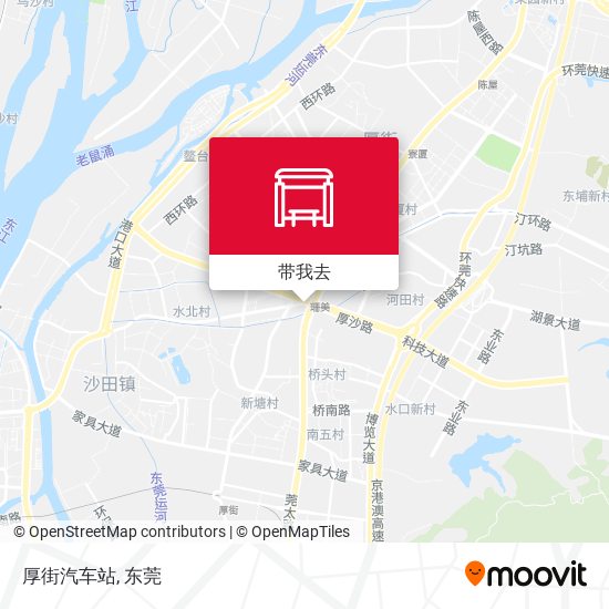 厚街汽车站地图