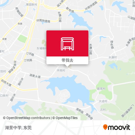 湖景中学地图