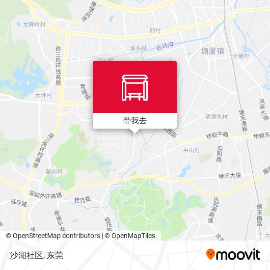 沙湖社区地图