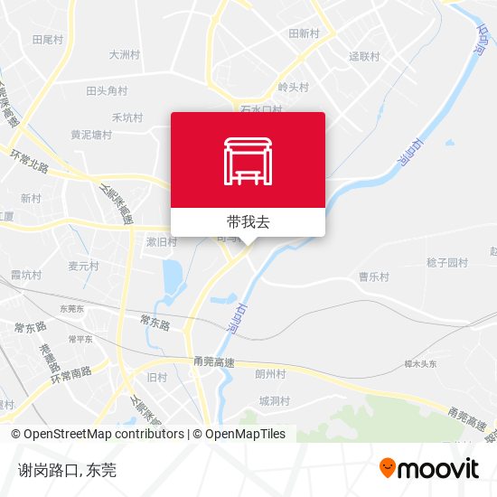 谢岗路口地图