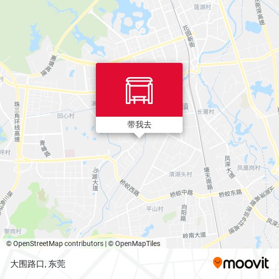 大围路口地图
