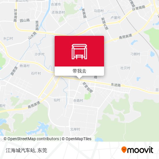 江海城汽车站地图
