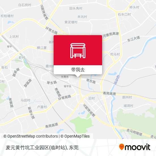 麦元黄竹坑工业园区(临时站)地图