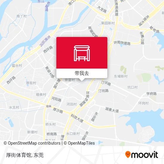厚街体育馆地图