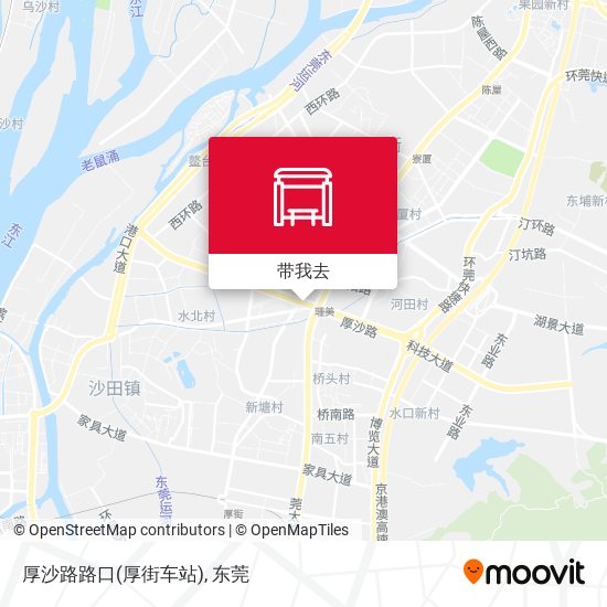 厚沙路路口(厚街车站)地图