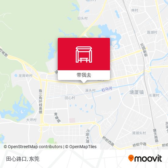 田心路口地图