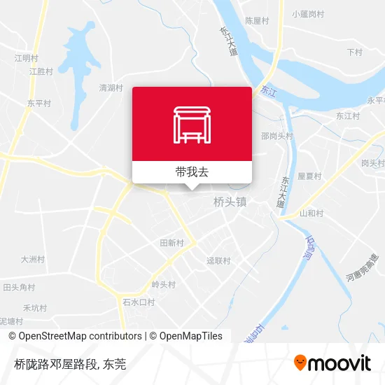 桥陇路邓屋路段地图