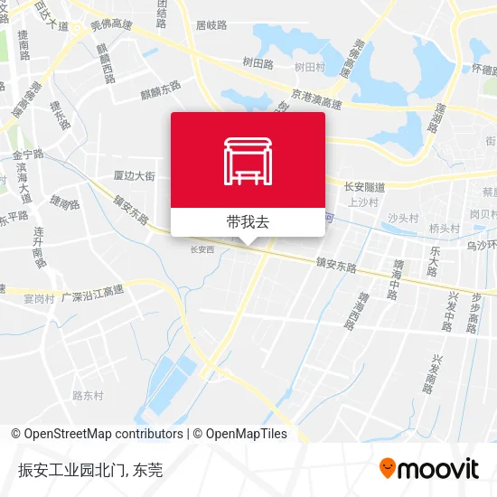 振安工业园北门地图