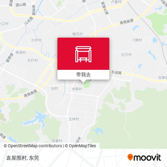 袁屋围村地图