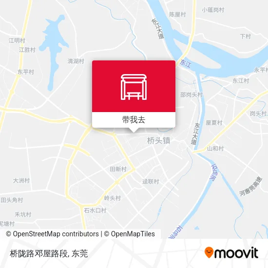 桥陇路邓屋路段地图