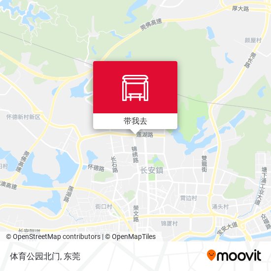 体育公园北门地图
