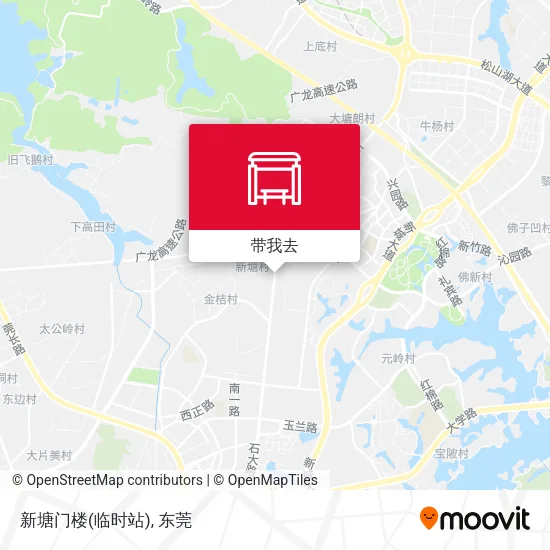 新塘门楼(临时站)地图