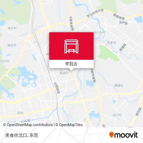 美食街北口地图